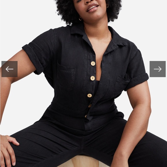 Mate linen short sleeved jumpsuit - Picture 2 of 8